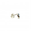 Mono-boucle argent et topaze bleue
