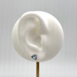 Mono-boucle argent et topaze bleue