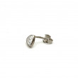 Mono-boucle argent et zirconium