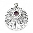 Pendentif Argent 925, laiton et Kunzite