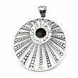 Pendentif Argent 925, laiton et Labradorite