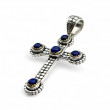 Pendentif Argent 925, Laiton et Lapis Lazuli