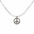 Pendentif Argent 925 Peace & Love