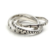 Silver 3 rings