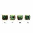Silver and Brass Ring with zoisite ruby