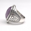 Silver and faceted kunzite