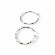 Silver hoop earrings