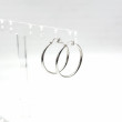 Silver hoop earrings