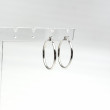 Silver hoop earrings