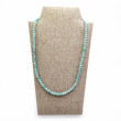 Sterling silver and amazonite beads necklace 40 or 45cm