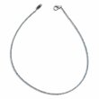 Sterling silver and faceted aqua marina beads necklace 45cm