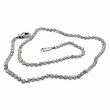 Sterling silver and faceted labradorite beads necklace 45cm