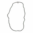 Sterling silver and faceted zoisite ruby beads necklace 45cm