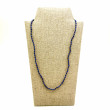 Sterling silver and lapis lazuli beads necklace 45cm