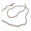 Sterling silver and pink quartz beads necklace 45cm