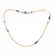 Sterling silver and semi-precious beads necklace 45cm