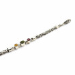 Sterling silver and tourmalines bracelet