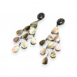 Sterling silver earrings with golden Mother of Pearl