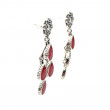 Sterling silver earrings with sea fan
