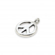 Sterling silver Peace & Love pendant