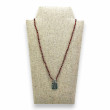 Sterling silver pendnt with red garnets