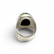 Sterling silver ring with Malachite