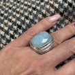 FACETED AQUA MARINA