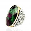 FACETED ZOISITE RUBY
